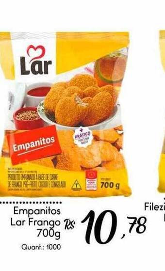 Giassi Supermercados Empanitos Lar Frango oferta