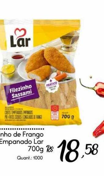 Filezinho De Frango Empanado Lar