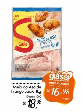 Giassi Supermercados Meio Da Asa De Frango Sadia oferta
