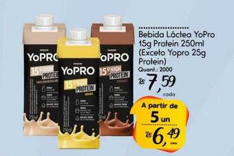 Giassi Supermercados Bebida Láctea Yopro 15g Protein 250ml oferta