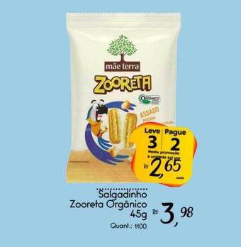 Salgadinho Zooreta Orgânico Leve 3 Pague 2