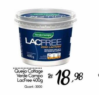 Giassi Supermercados Queijo Cottage Verde Campo Lacfree oferta