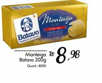 Giassi Supermercados Manteiga Batavo oferta