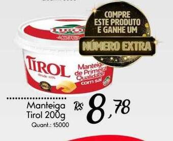 Giassi Supermercados Manteiga Tirol oferta
