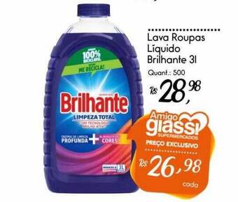 Giassi Supermercados Lava Roupas Líquido Brilhante oferta