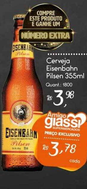 Giassi Supermercados Cerveja Eisenbahn Pilsen oferta
