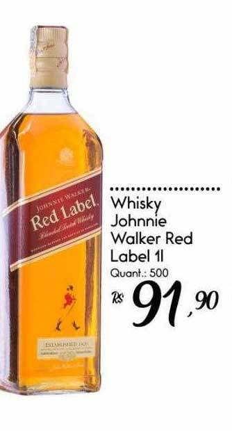 Giassi Supermercados Whisky Johnnie Walker Red Label oferta