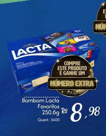 Giassi Supermercados Bombom Lacta Favoritos oferta
