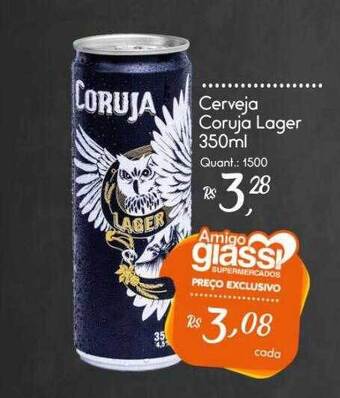 Giassi Supermercados Cerveja Coruja Lager oferta