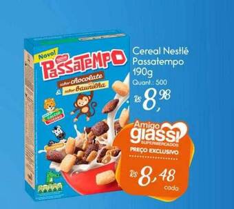Giassi Supermercados Cereal Nestlé Passatempo oferta