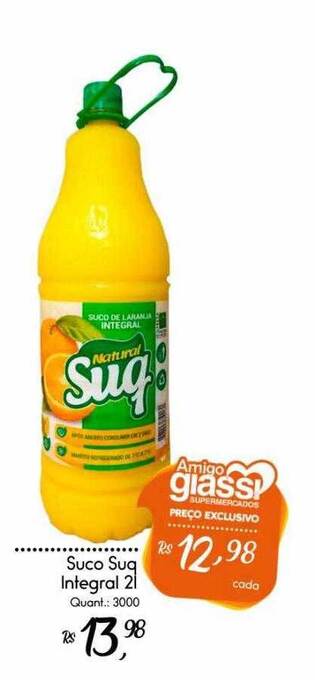Giassi Supermercados Suco Suq Integral oferta