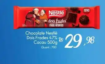 Giassi Supermercados Chocolate Nestlé Dois Frades 47% Cacau oferta