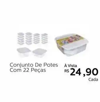 Grupo Formosa Conjunto De Potes Com 22 Peças oferta