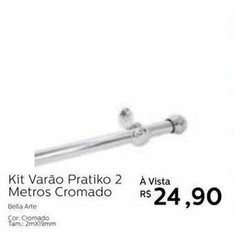Grupo Formosa Kit Varão Pratiko 2 Metros Cromado oferta