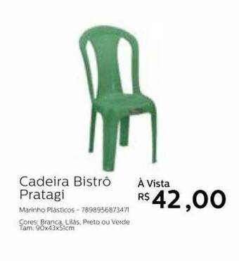 Grupo Formosa Cadeira Bistrô Pratagi oferta