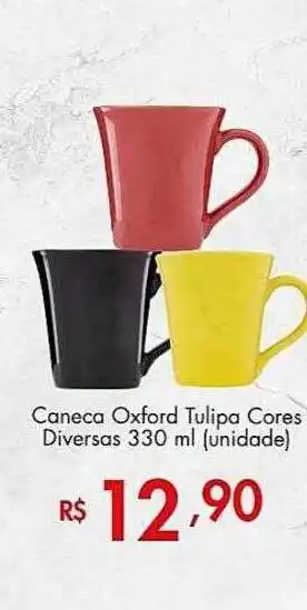 Caneca Oxford Tulipa Cores Diversas