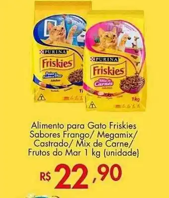 Supermercados Imperatriz Alimento Para Gato Friskies Sabores Frango Megamix Castrado Mix De Carne Frutos Do Mar Unidade oferta
