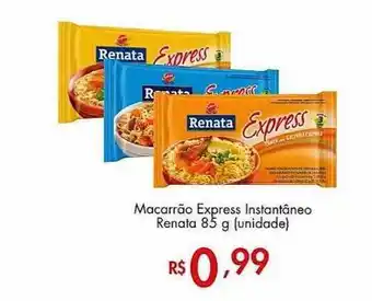 Supermercados Imperatriz Macarrão Express Instantâneo Renata Unidade oferta