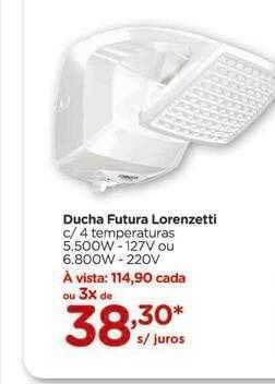 Carrefour Ducha Futura Lorenzetti oferta