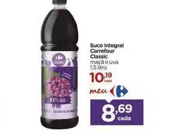 Carrefour Suco Integral Carrefour Classic Maçã Uva oferta