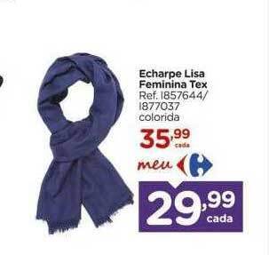 Carrefour Echarpe Lisa Feminina Tex oferta