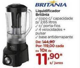 Carrefour Liquidificador Britânia oferta