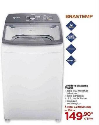 Carrefour Lavadora Brastemp Bwk12 oferta