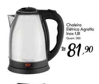 Giassi Supermercados Chaleira Elêtrica Agratto Inox oferta