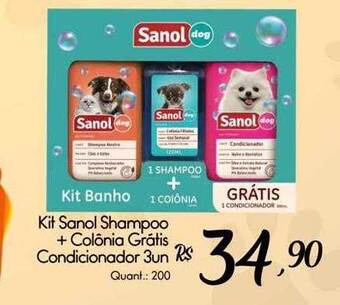 Giassi Supermercados Kit Sanol Shampoo + Colônia Grátis Condicionador oferta