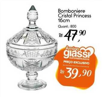 Giassi Supermercados Bomboniere Cristal Princess oferta