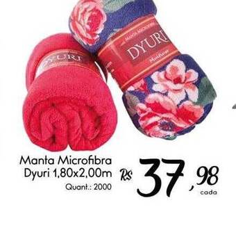 Giassi Supermercados Manta Microfibra Dyuri oferta