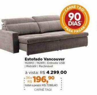 Lojas TaQi Estofado Vancouver oferta