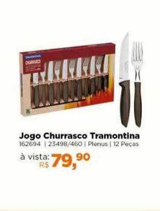 Lojas TaQi Jogo Churrasco Tramontina oferta