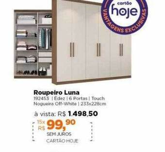 Lojas TaQi Roupeiro Luna oferta