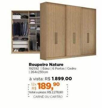 Lojas TaQi Roupeiro Nature oferta
