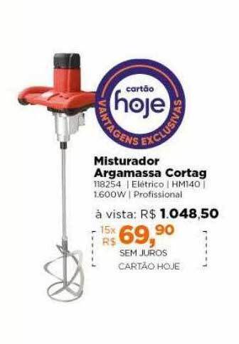 Lojas TaQi Misturador Argamassa Cortag oferta