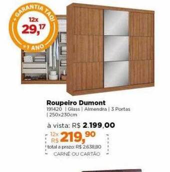 Lojas TaQi Roupeiro Dumont oferta