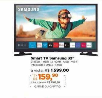 Lojas TaQi Smart Tv Samsung 32 oferta