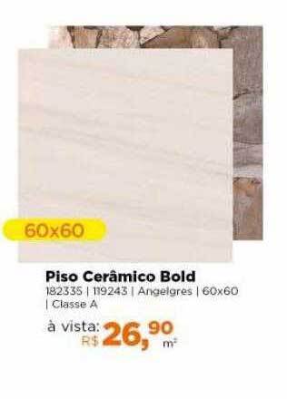 Lojas TaQi Piso Cerâmico Bold oferta