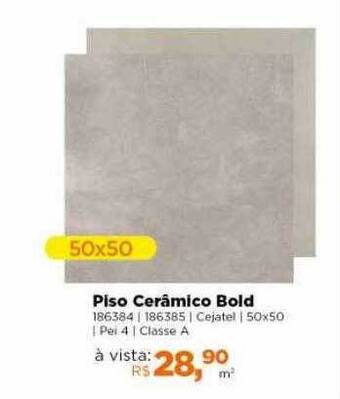 Lojas TaQi Piso Cerâmico Bold oferta