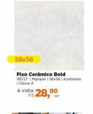 Lojas TaQi Piso Cerâmico Bold oferta