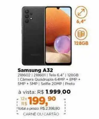 Lojas TaQi Samsung A32 oferta