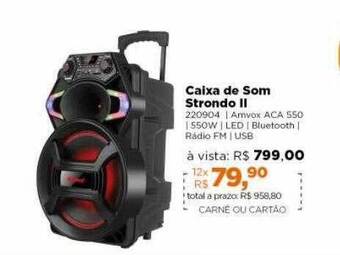 Lojas TaQi Caixa De Som Strondo Ll oferta