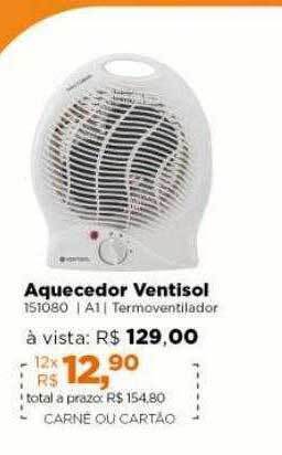 Lojas TaQi Aquecedor Ventisol oferta