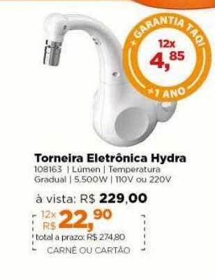 Lojas TaQi Torneira Eletrônica Hydra oferta