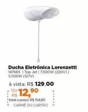 Lojas TaQi Ducha Eletrônica Lorenzetti oferta