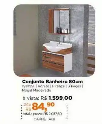 Lojas TaQi Conjunto Banheiro oferta