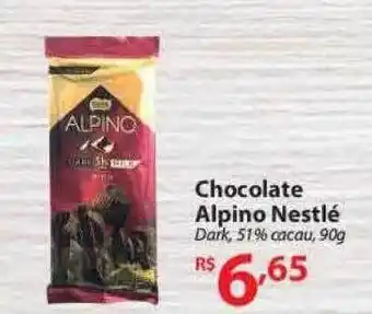 Nacional Chocolate Alpino Nestlé Dark 51% Cacau oferta