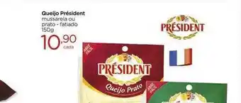 Carrefour Market Queijo Président Mussarela Ou Prato - Fatiado oferta