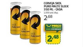 Cooper Cerveja Skol Puro Malte Sleek oferta